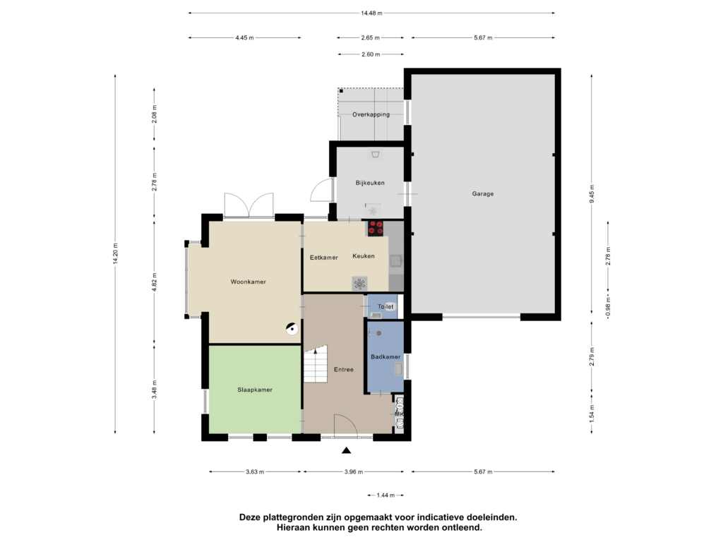 Bekijk plattegrond van Begane Grond van Burgemeester Diepstratenlaan 62