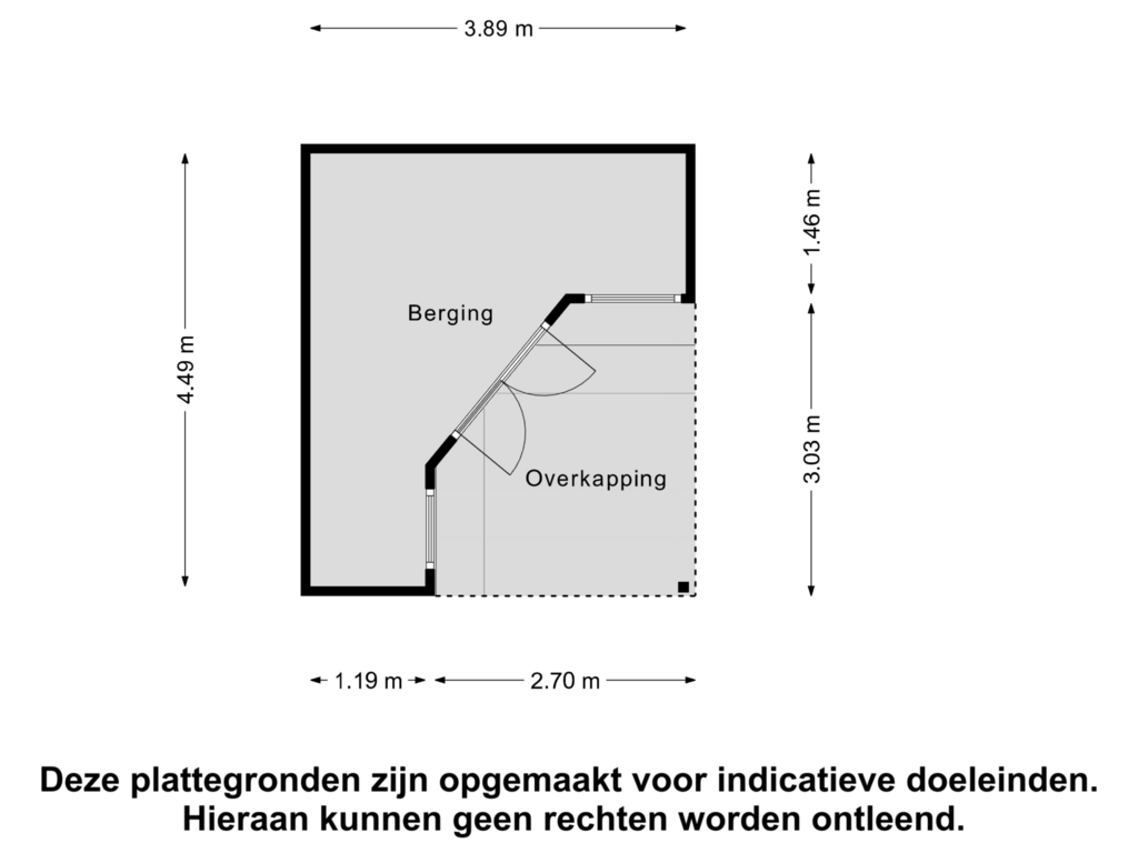 Bekijk plattegrond van Berging van Burgemeester Diepstratenlaan 62