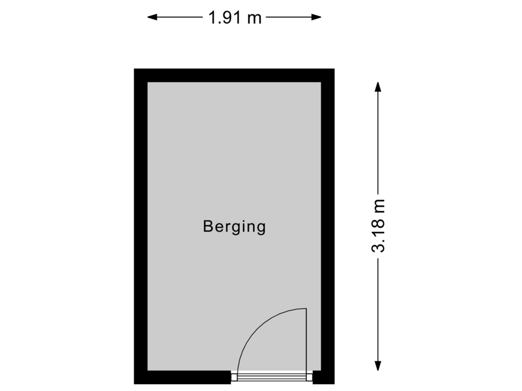 Bekijk plattegrond van Berging van Faunastraat 77