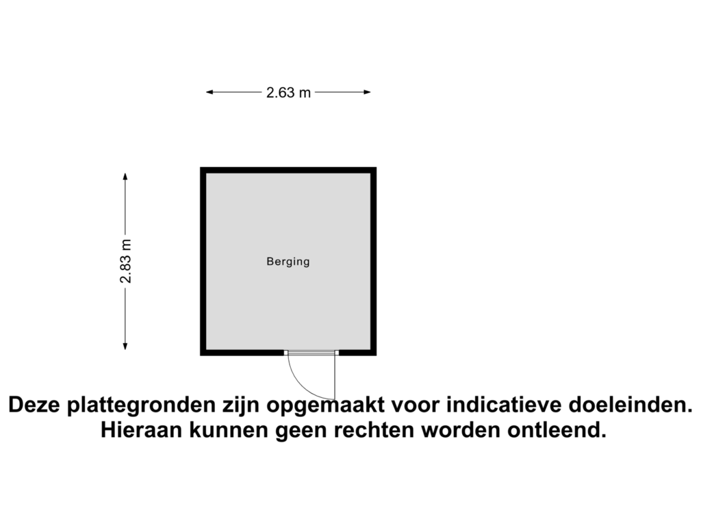 Bekijk plattegrond van Berging van Groote Kreek 72