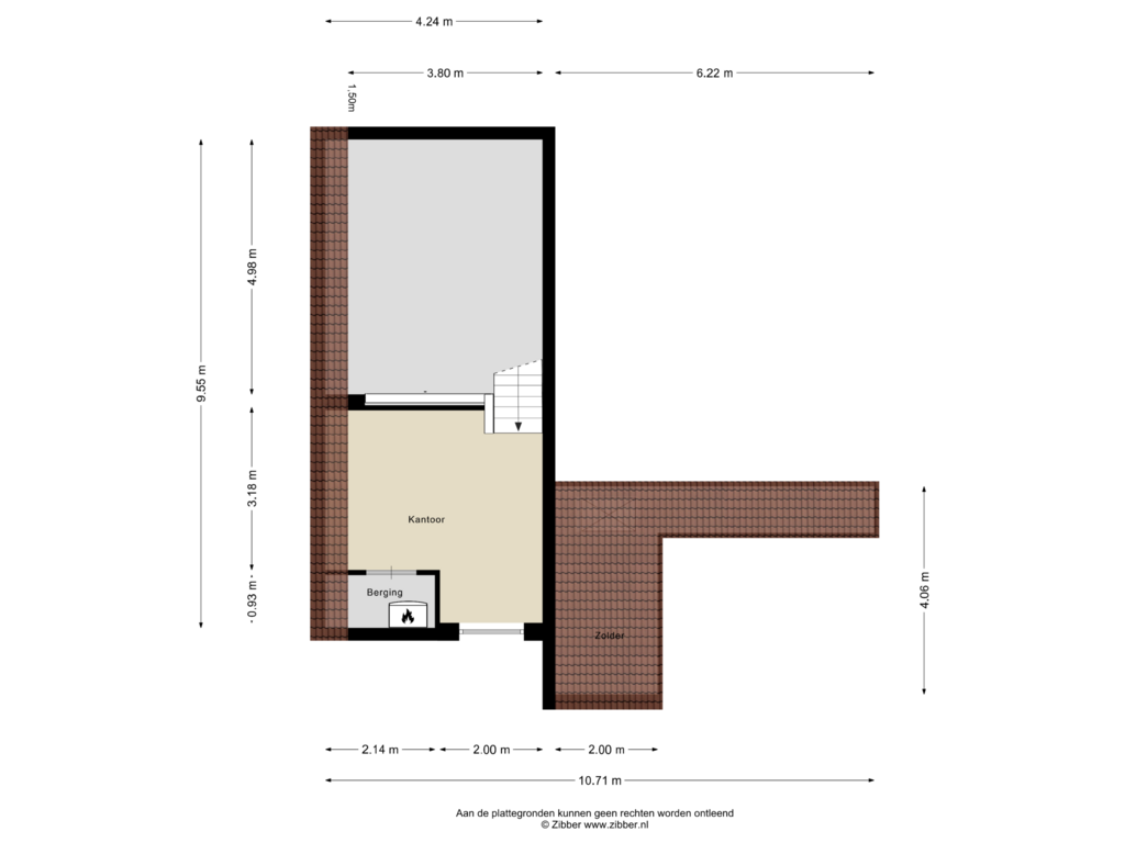 Bekijk plattegrond van Eerste Verdieping van Volkerakstraat 25