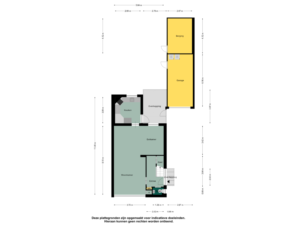 Bekijk plattegrond van Begane Grond van Waterstraat 21