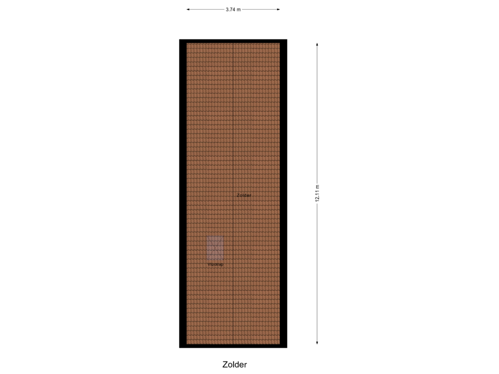 View floorplan of Zolder of Rivierendal 118