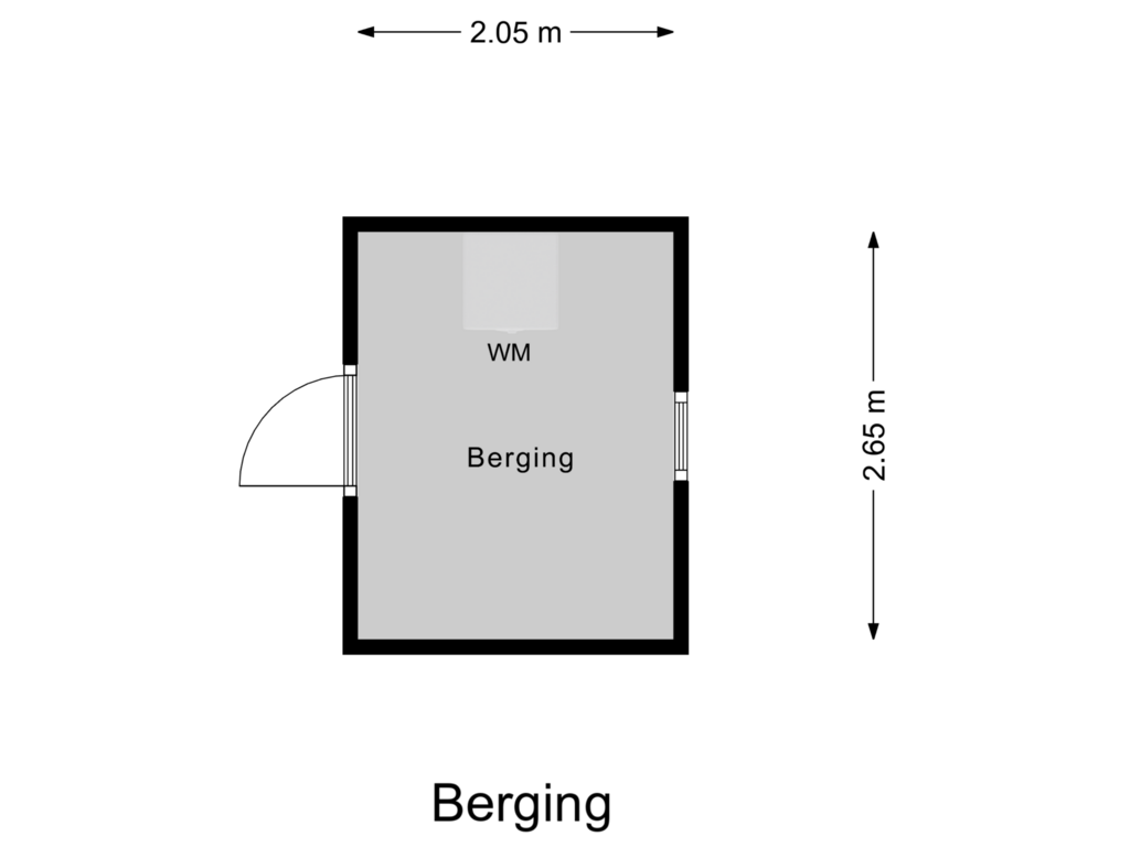 View floorplan of Berging of Rivierendal 118