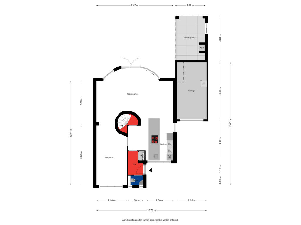 Bekijk plattegrond van Begane grond van Weegbree 7