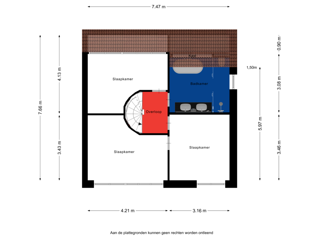 Bekijk plattegrond van Eerste verdieping van Weegbree 7