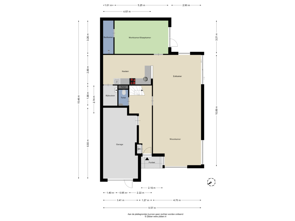 Bekijk plattegrond van Begane Grond van Hunsingolaan 4