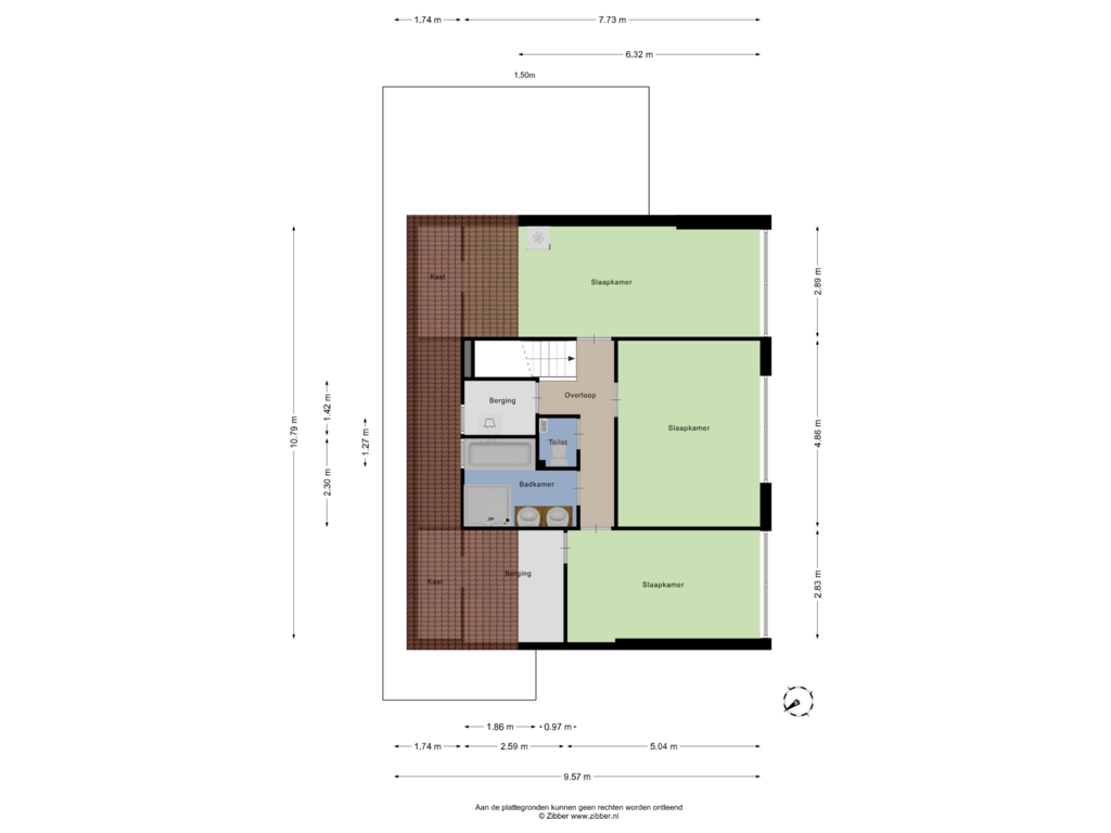 Bekijk plattegrond van Eerste Verdieping van Hunsingolaan 4