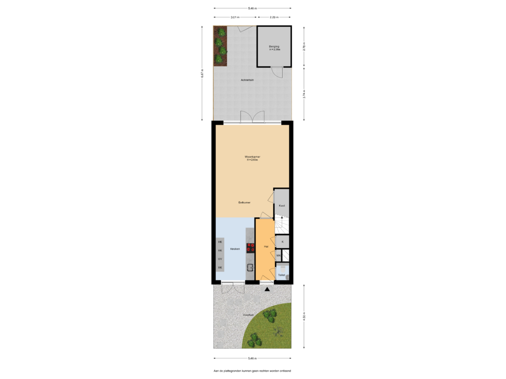 View floorplan of Situatie of Laan van Londen 1838