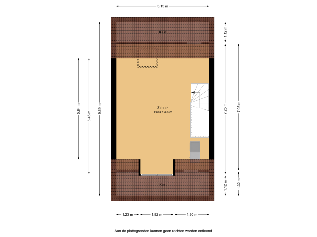 View floorplan of 2e verdieping of Laan van Londen 1838