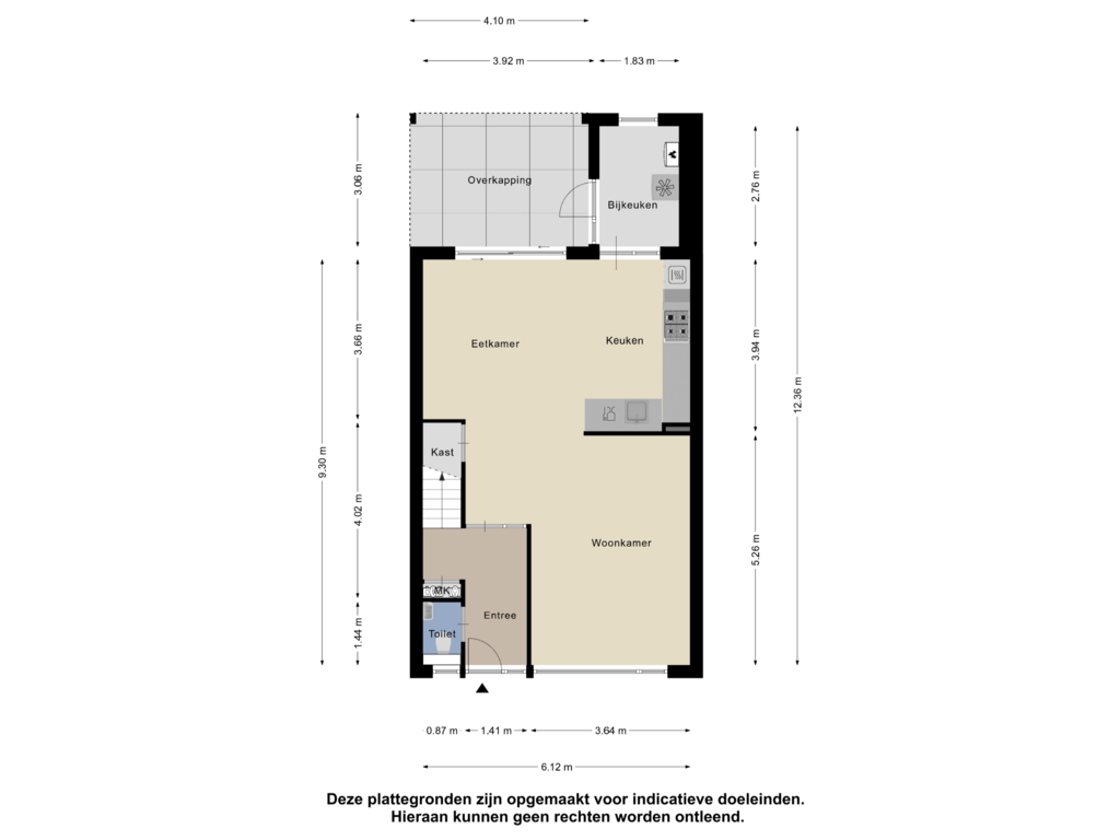 Bekijk plattegrond van Begane grond van IJselstraat 73