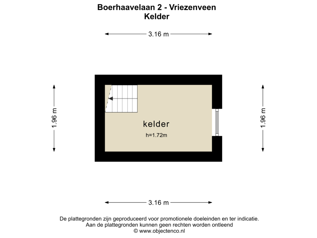 View floorplan of KELDER of Boerhaavelaan 2