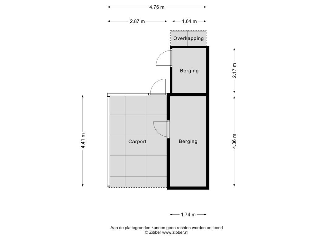 Bekijk plattegrond van Berging van Tuinmanslaan 61