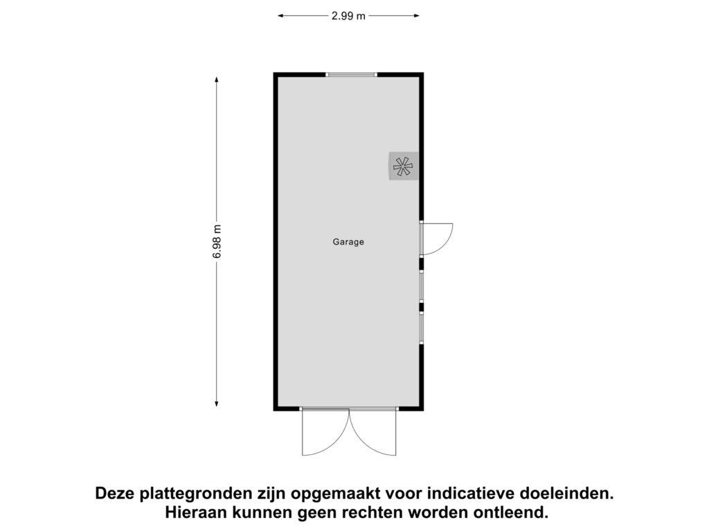 View floorplan of Garage of Tolhuisweg 29