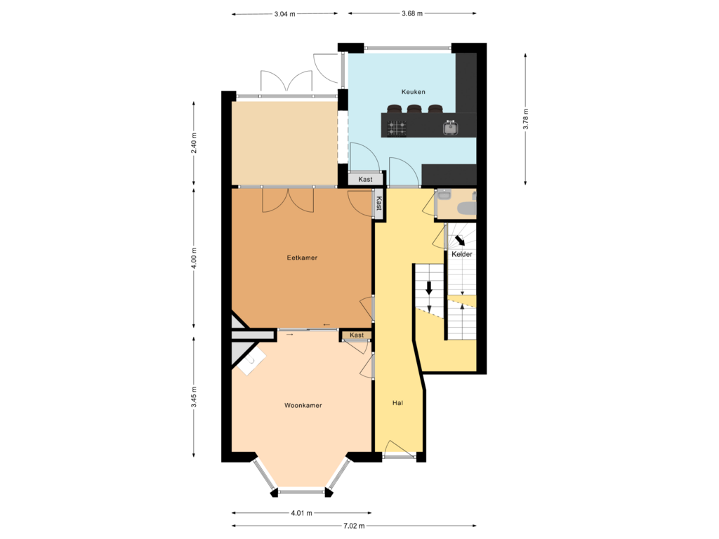 Bekijk plattegrond van First floor van Joseph Hollmanstraat 16-B