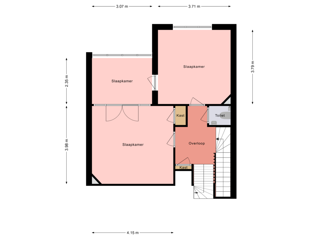 Bekijk plattegrond van Floor 2 van Joseph Hollmanstraat 16-B