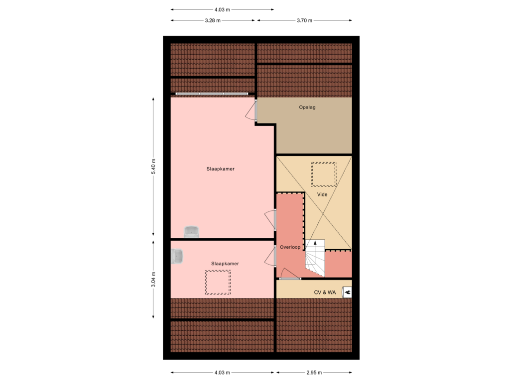 Bekijk plattegrond van Floor 3 van Joseph Hollmanstraat 16-B