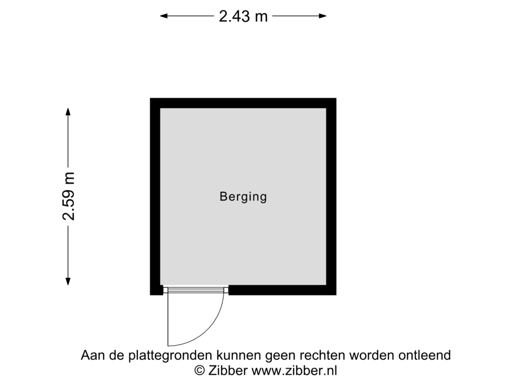 Bekijk plattegrond van Berging van Campanula 116