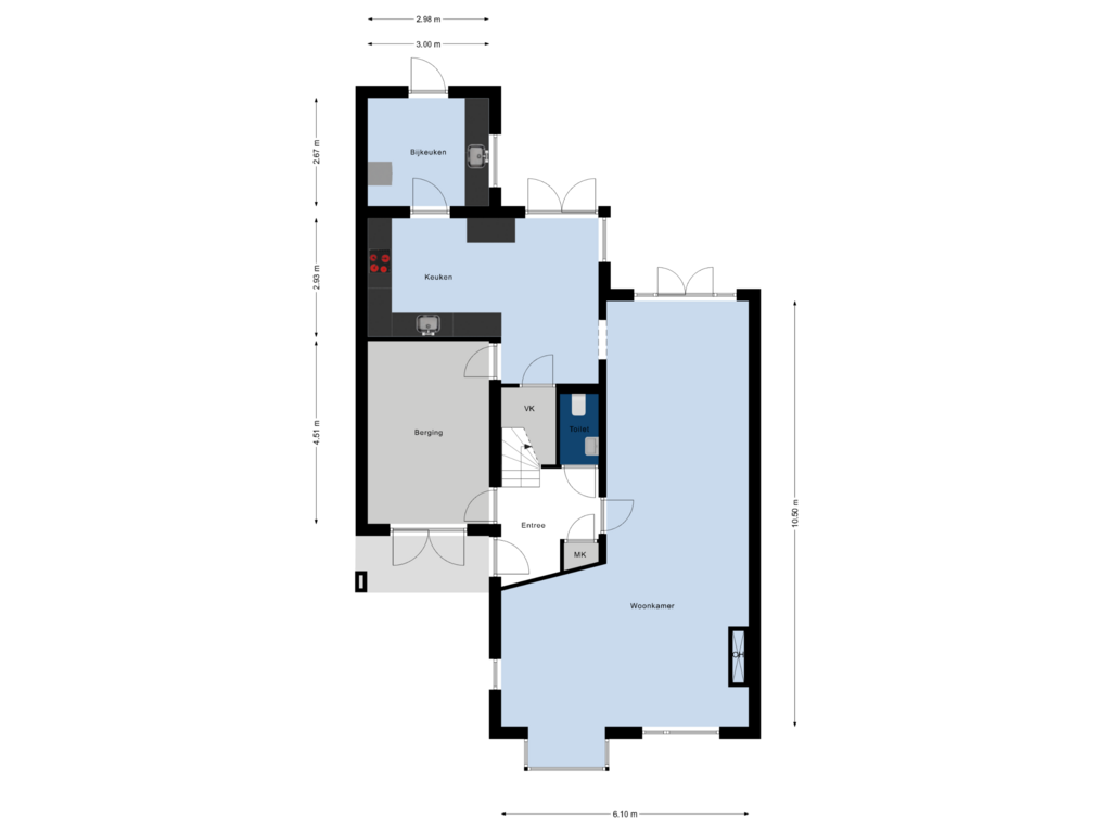 View floorplan of Begane Grond of Vuurvlinderronde 1