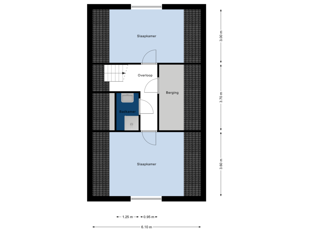 View floorplan of 2e Verdieping of Vuurvlinderronde 1