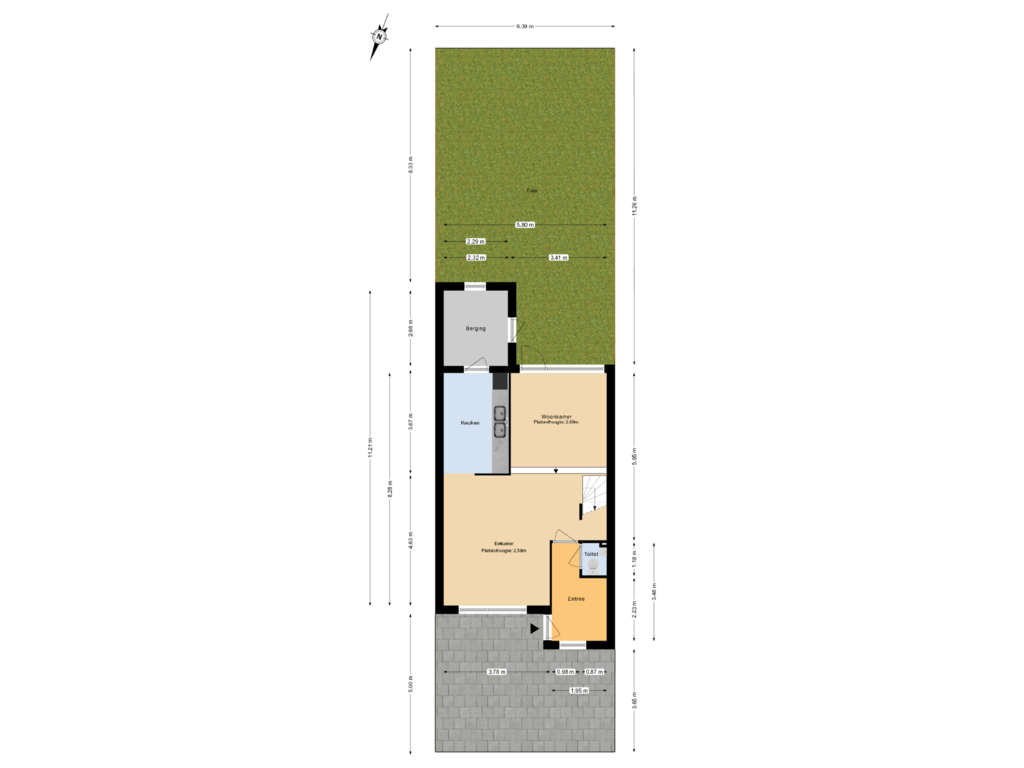 Bekijk plattegrond van Begane Grond Tuin van Hazelaardreef 14