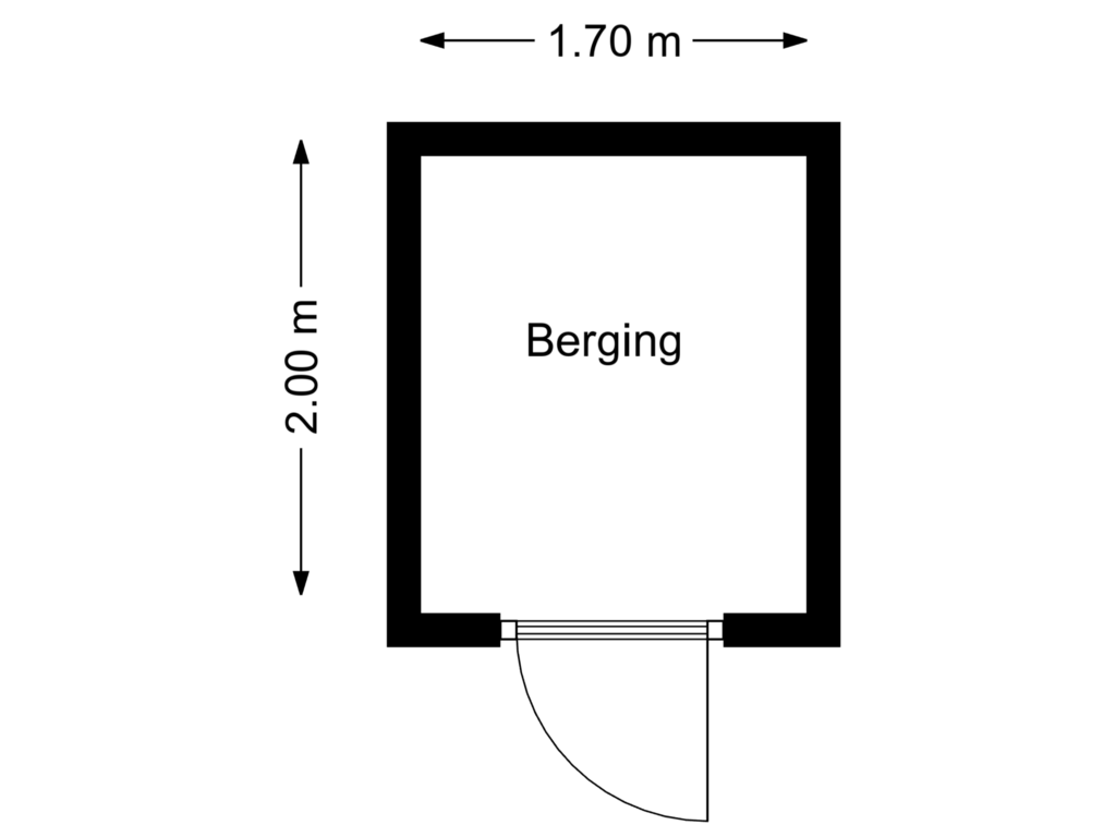 Bekijk plattegrond van Berging van Dr. H.B. Wiardi Beckmanplein 107