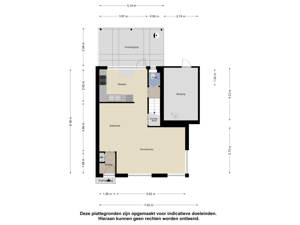 Bekijk plattegrond van Begane Grond van Heselaan 48