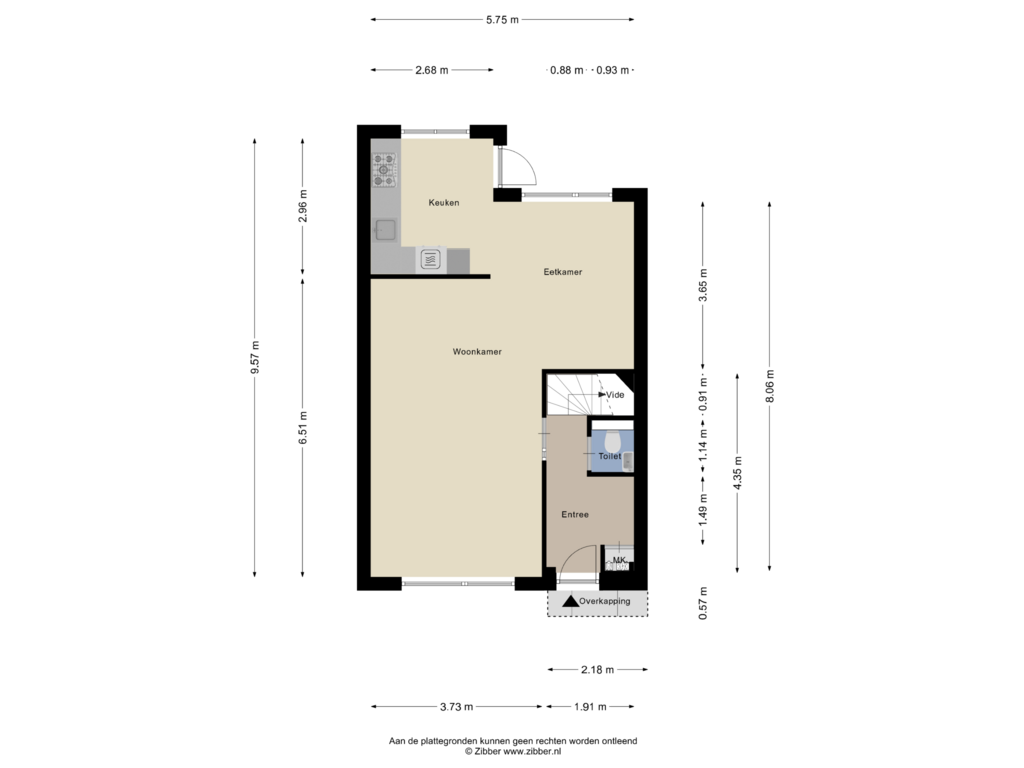 Bekijk plattegrond van Begane grond van Lankforst 1117