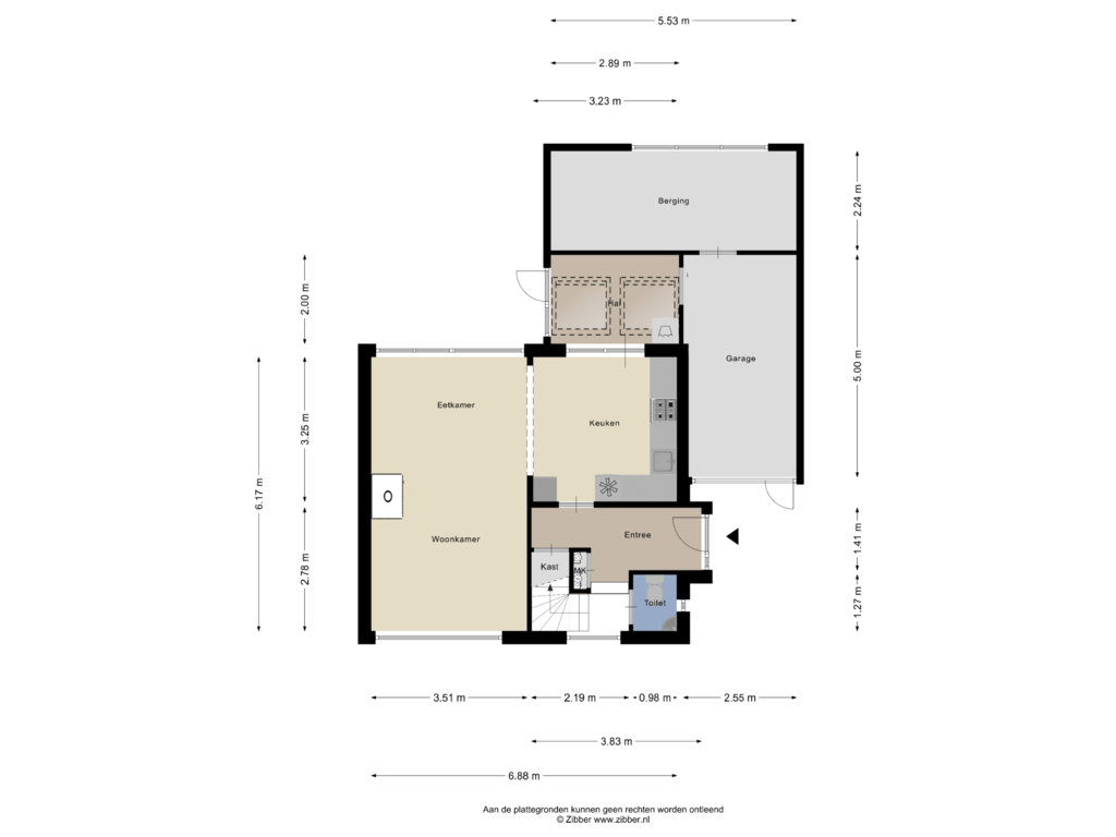 Bekijk plattegrond van Begane Grond van Risten 37