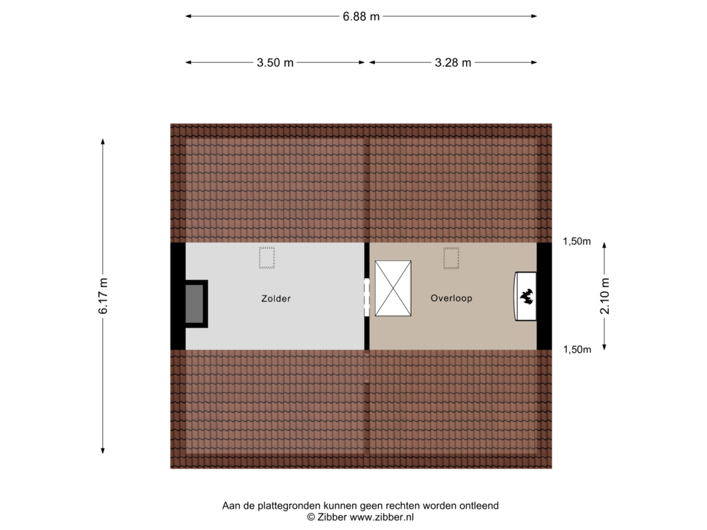 Bekijk plattegrond van Zolder van Risten 37