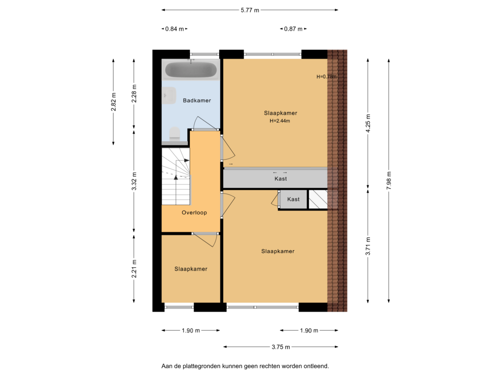 Bekijk plattegrond van 1e verdieping van Buntweg 14