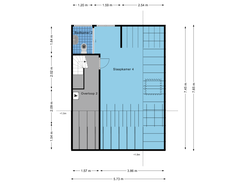 Bekijk plattegrond van Zolder van Henegouwselaan 83