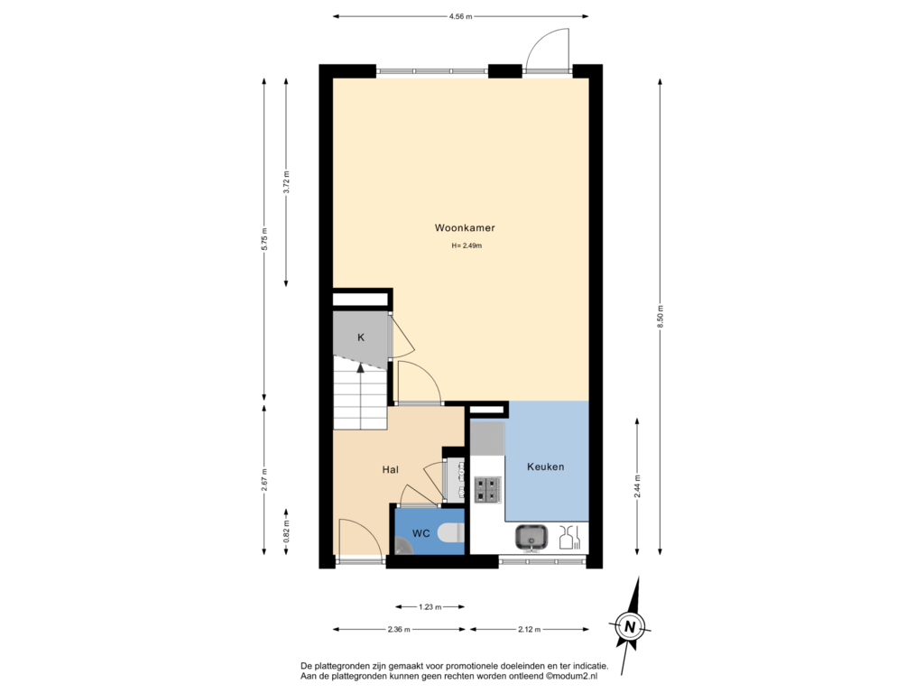 Bekijk plattegrond van Begane Grond van Leeuweriklaan 8