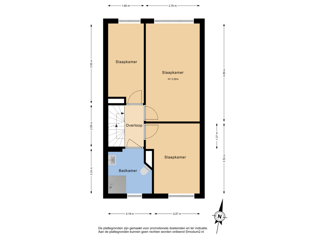 Bekijk plattegrond van 1e Verdieping van Leeuweriklaan 8