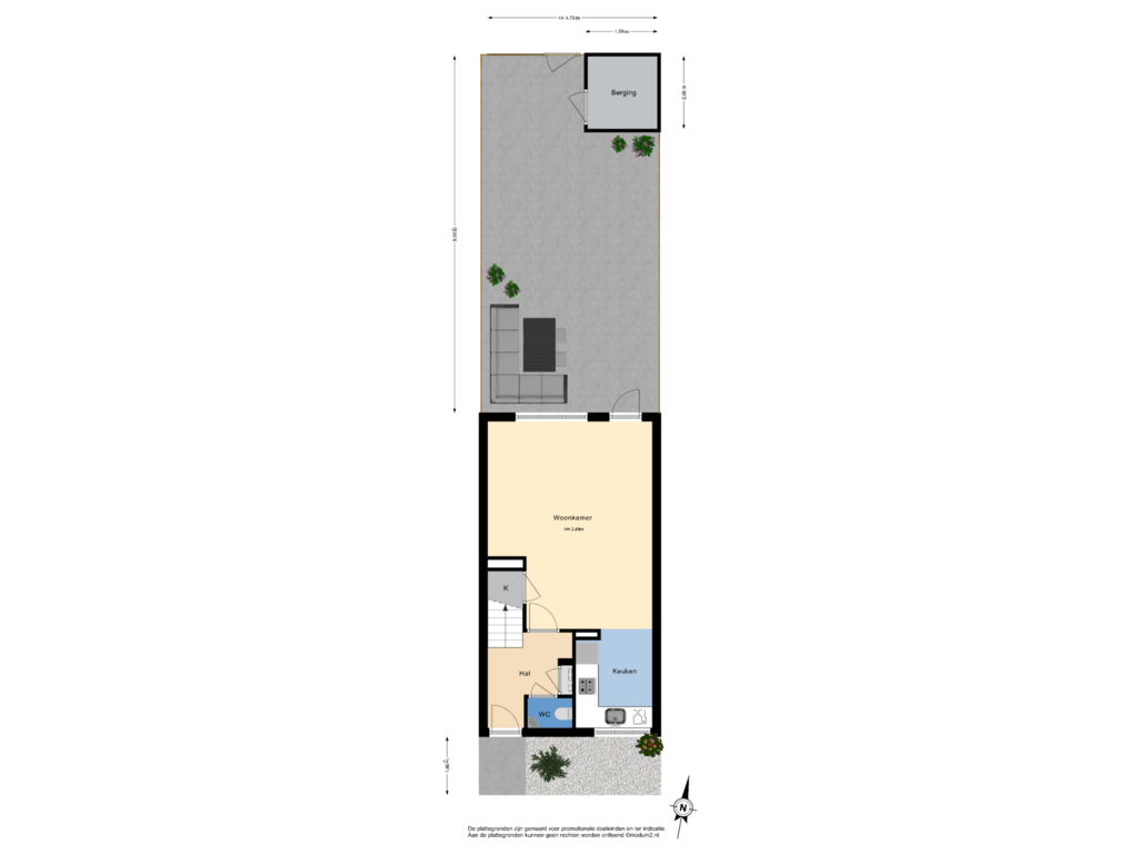 Bekijk plattegrond van Perceel van Leeuweriklaan 8