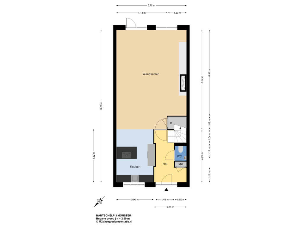 Bekijk plattegrond van Begane grond van Hartschelp 3