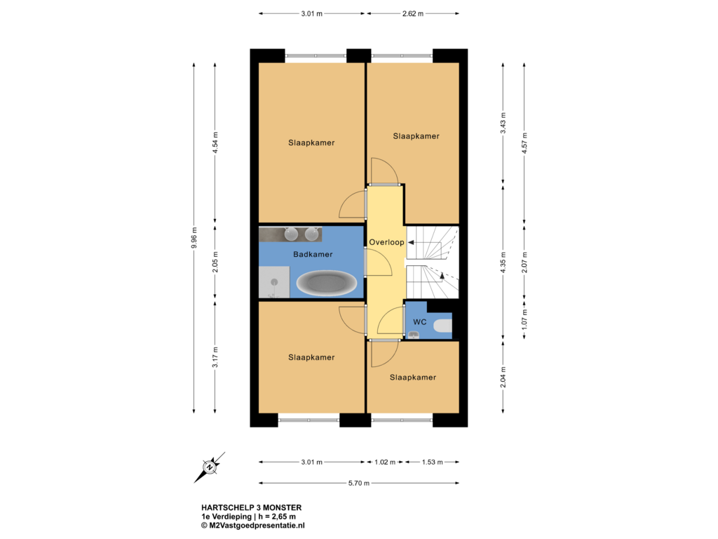 Bekijk plattegrond van 1e Verdieping van Hartschelp 3