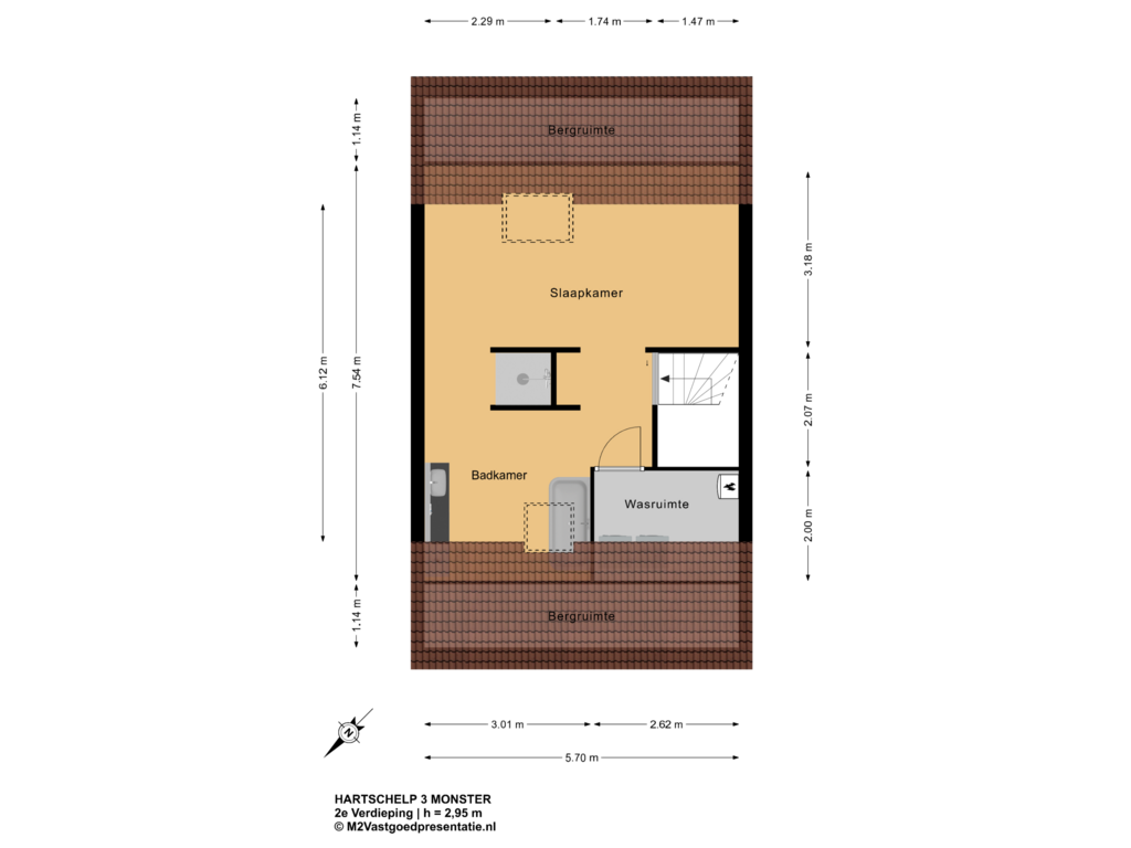 Bekijk plattegrond van 2e Verdieping van Hartschelp 3