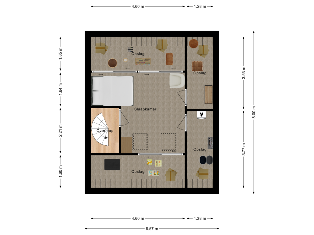 Bekijk plattegrond van Third floor van Ferdinand Bolstraat 16