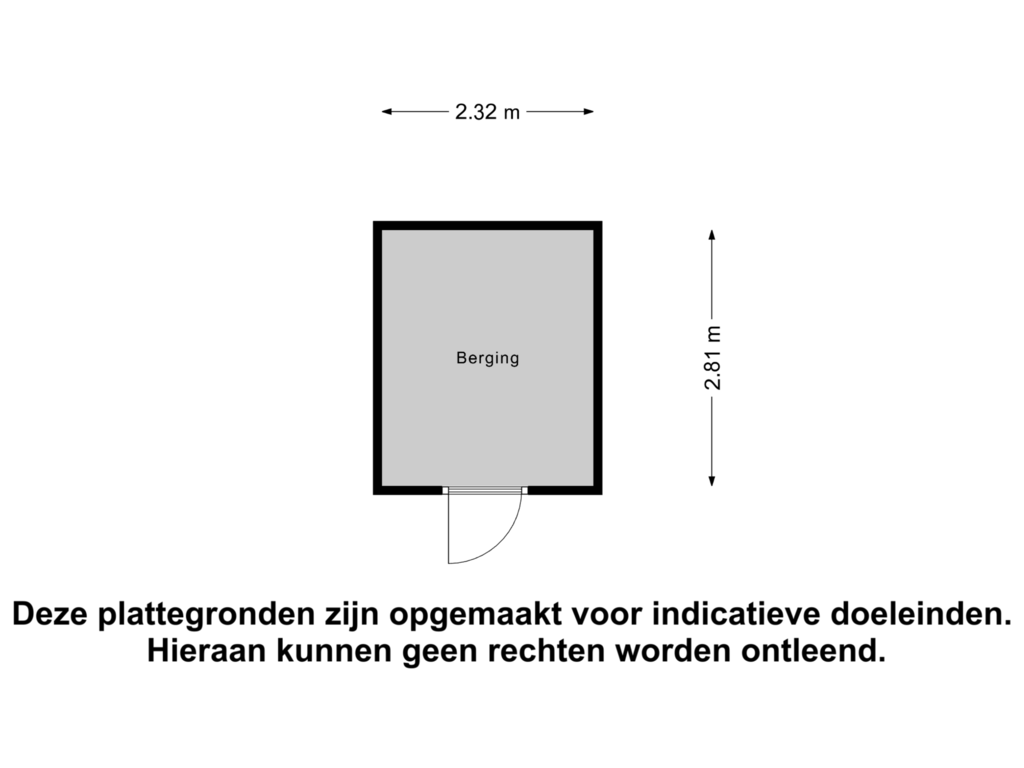 Bekijk plattegrond van Berging van Kranenburg 62