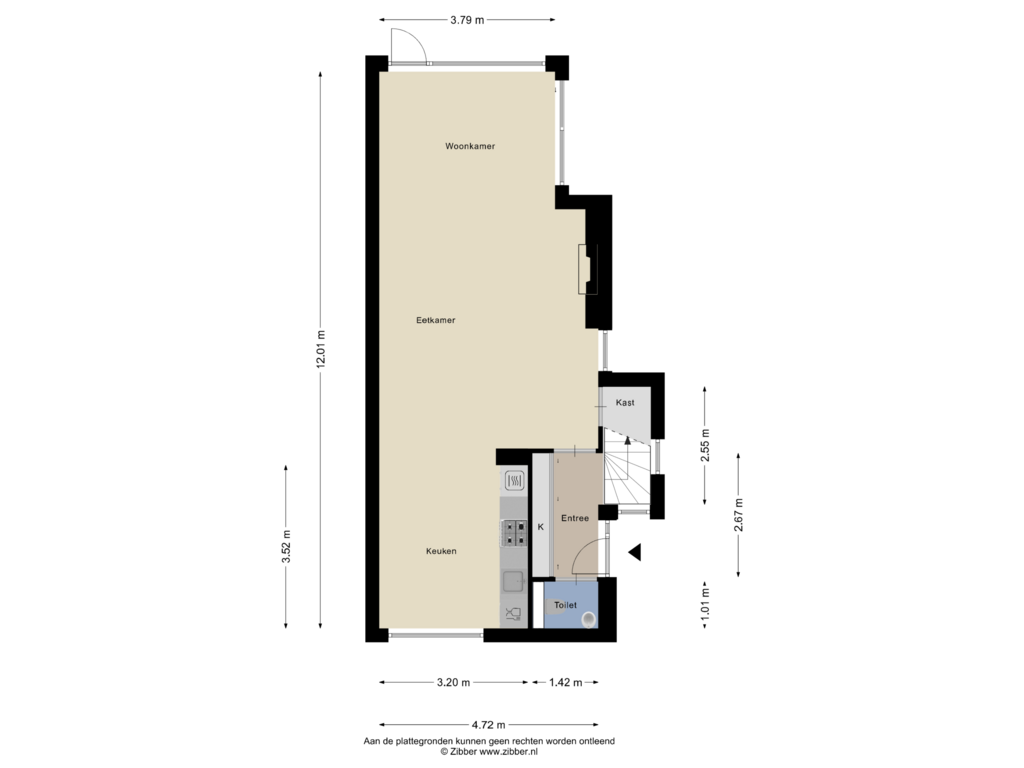 Bekijk plattegrond van Begane Grond van Cavalerieweg 38