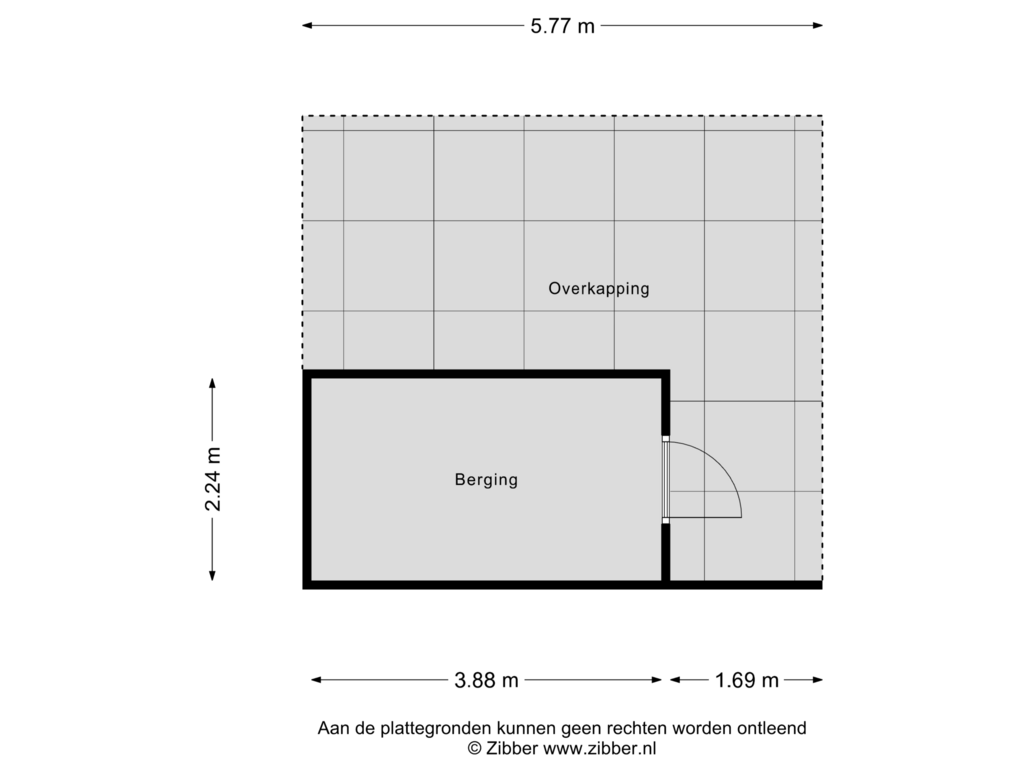 Bekijk plattegrond van Berging van Cavalerieweg 38