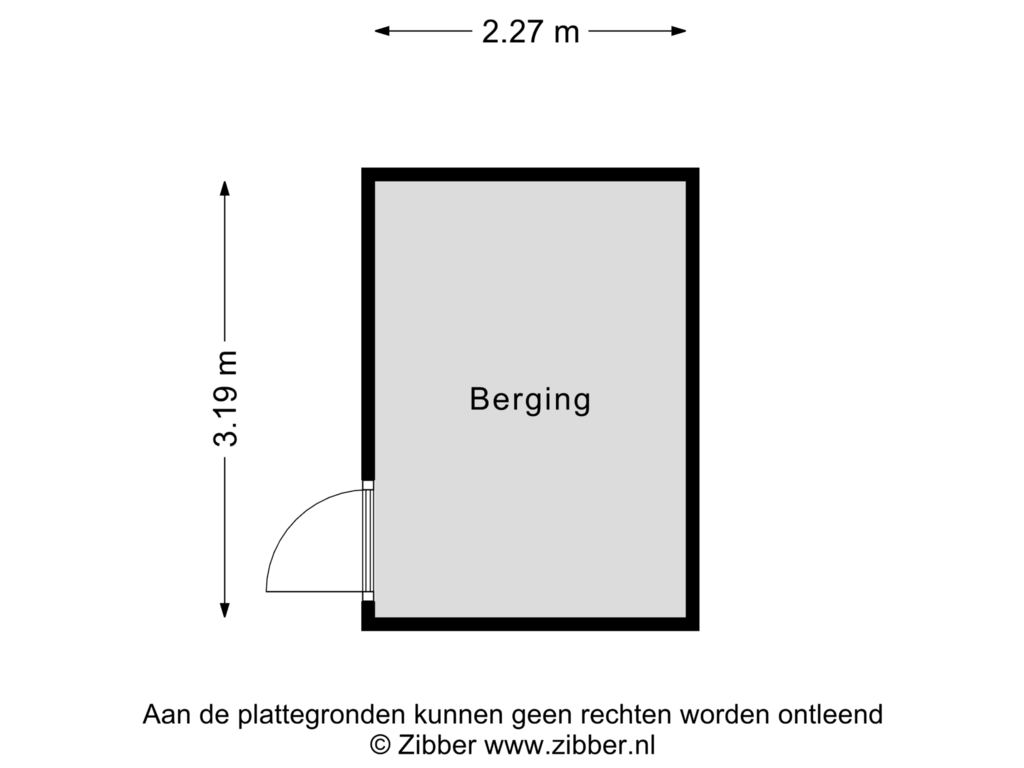 Bekijk plattegrond van Berging van Moutstraat 79