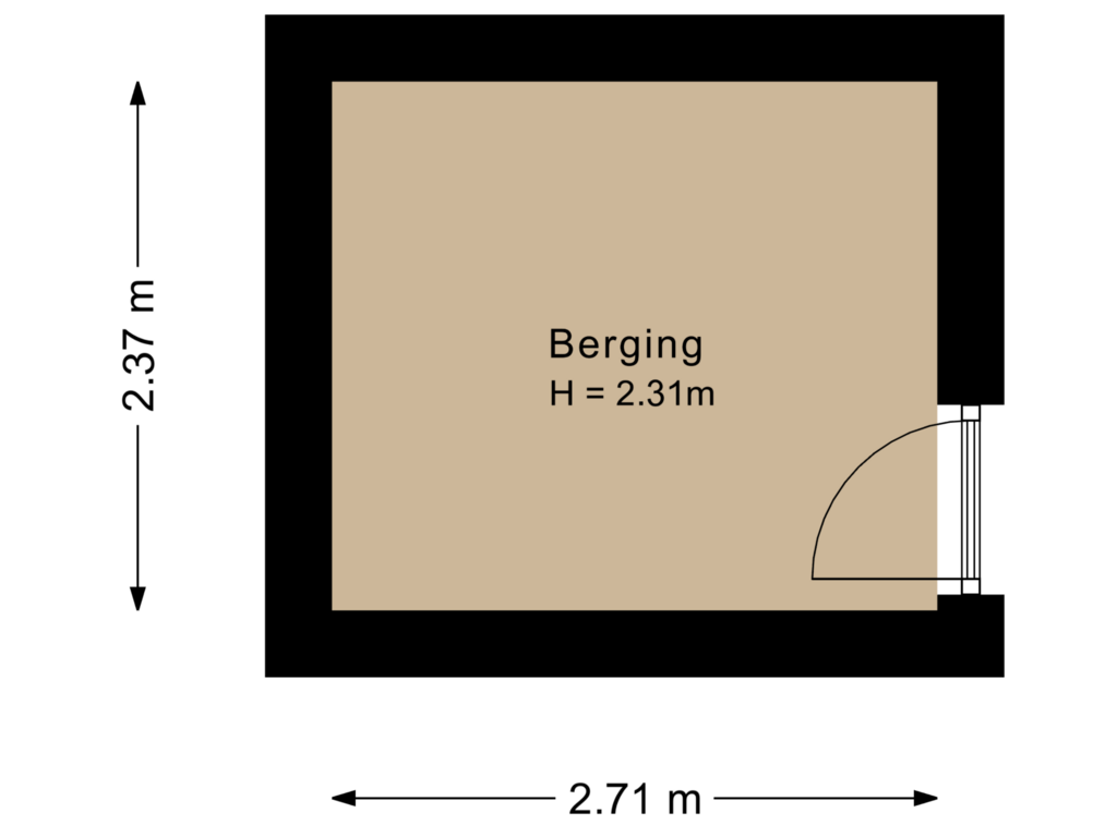 Bekijk plattegrond van Berging van Olstgracht 131