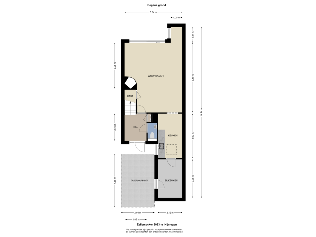 View floorplan of Begane grond of Zellersacker 2023