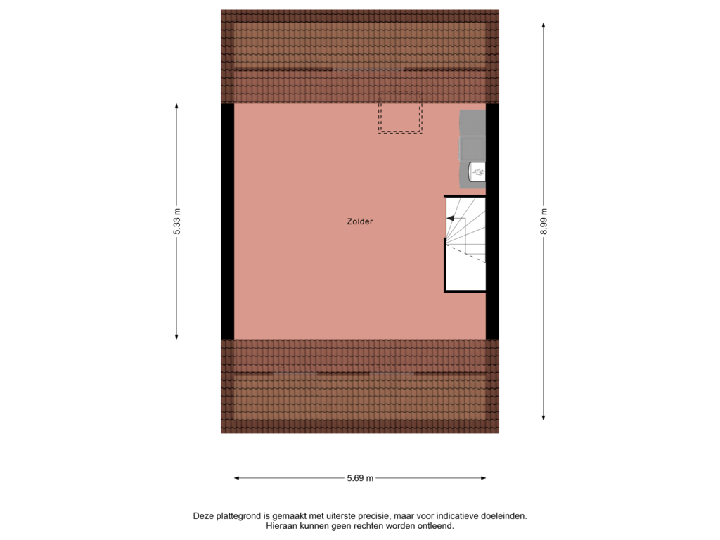 Bekijk plattegrond van 2e Verdieping van Einsteinhage 25