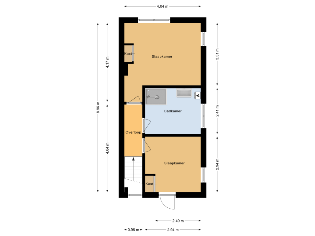 Bekijk plattegrond van  Eerste verdieping van Asselsestraat 265