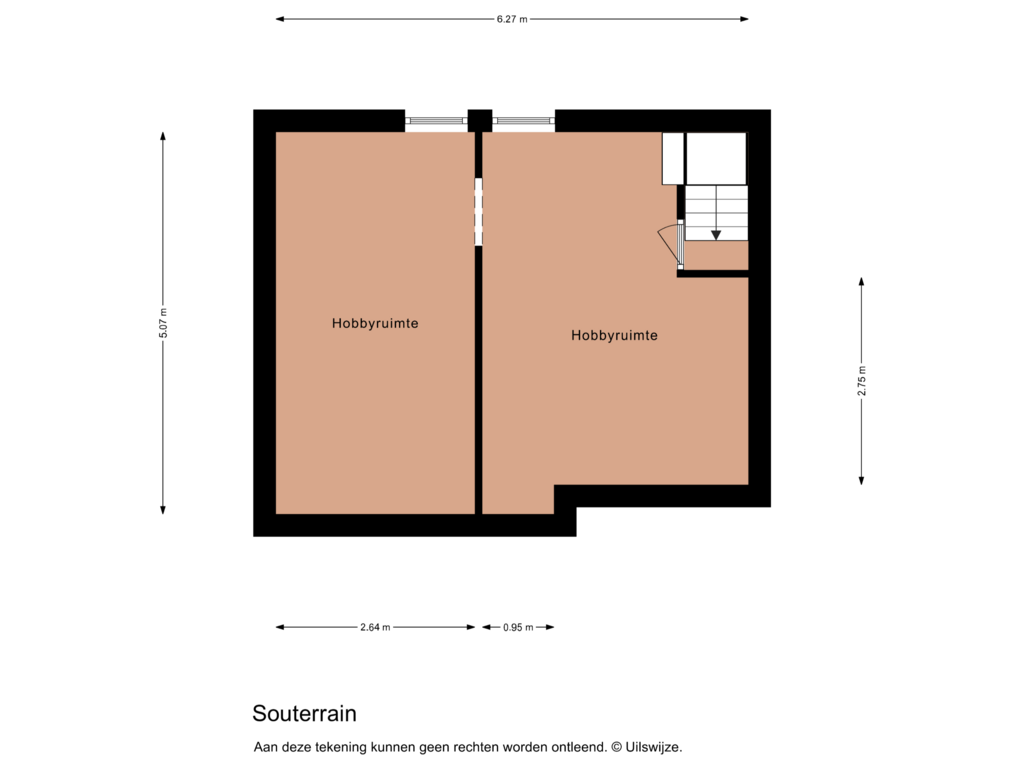 Bekijk plattegrond van Souterrain van De Hietbrink 81