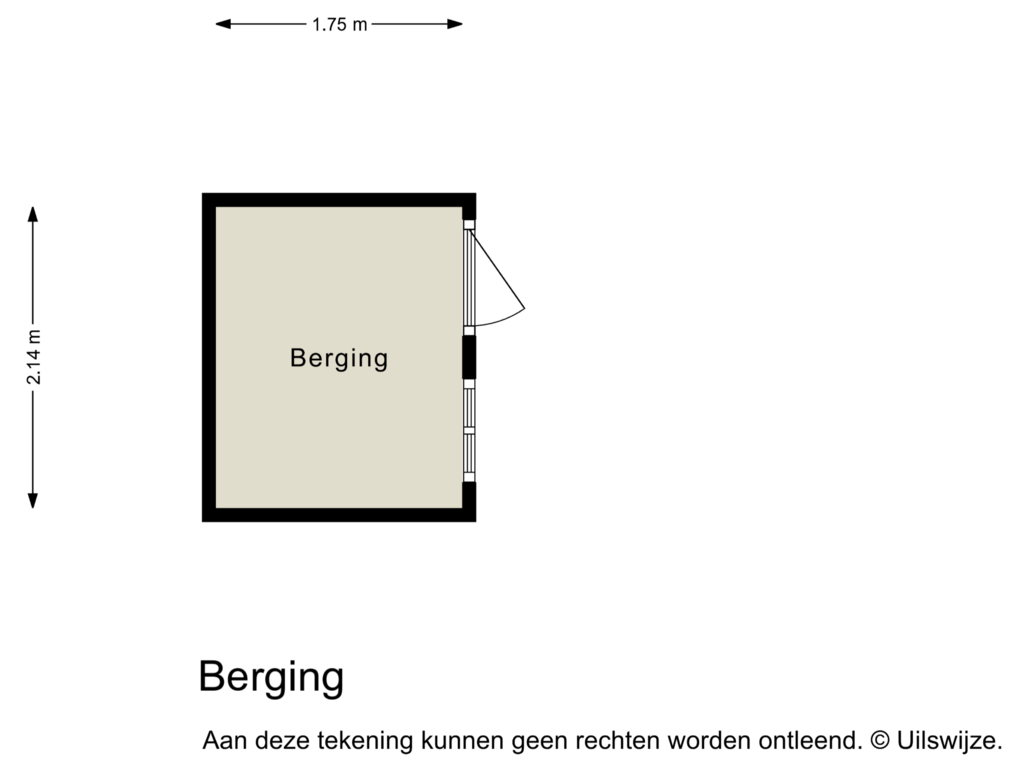 Bekijk plattegrond van Berging van De Hietbrink 81