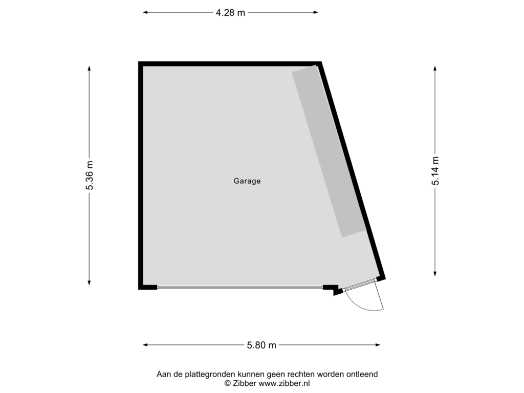 Bekijk plattegrond van Garage van Gasthuisstraat 182